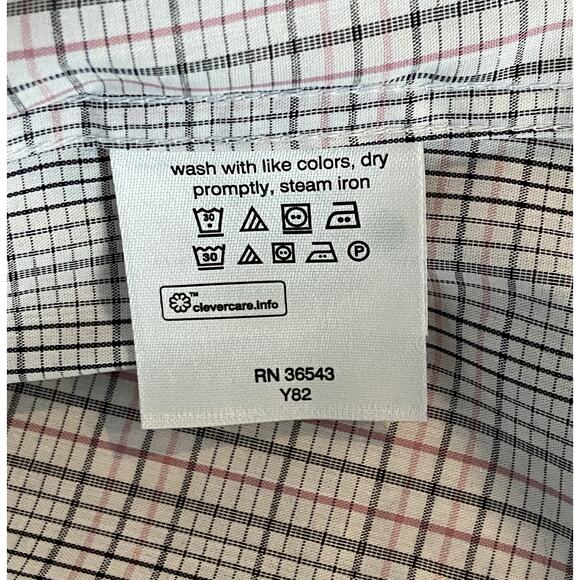 Calvin Klein Men's XL Stain Shield Extra Slim Fit Long Sleeve Shirt Plaid NEW - Picture 12 of 14